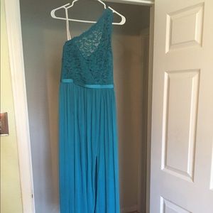 COPY - David’s bridal one shoulder bridesmaid dre…